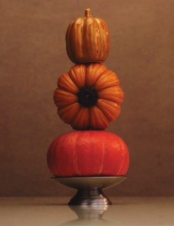 Small Ceramic Pumpkin Decoration