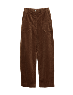 Kalhoty z čisté bavlny se širokými nohavicemi