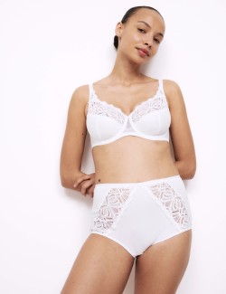 Kalhotky do pasu Amelia s krajkou, 3 ks