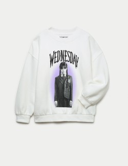 Cotton Rich Wednesday™ Graphic Sweatshirt (6-16 Yrs)