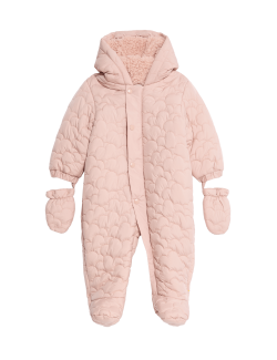Zateplená zimní kombinéza s kapucí (0–3 roky)