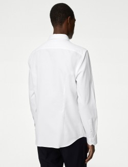 Košile s nežehlivou úpravou z čisté bavlny, úzký střih