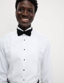 Košilové šaty mírně zúženého střihu z luxusní bavlny s dvojitou manžetou