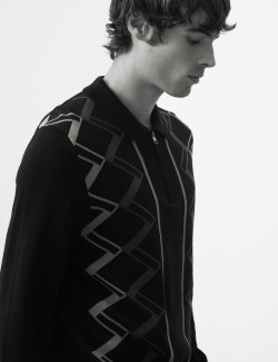 Mercerised Pure Cotton Half zip Knitted Polo Shirt