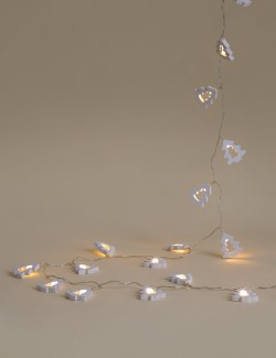 20 Wooded Christmas Tree Battery String Lights