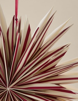 3D Striped Paper Hanging Star Decoration