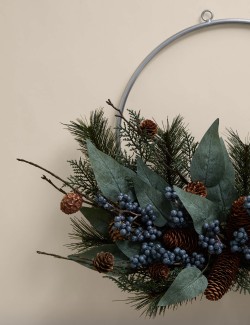 Half Metal Ring Wreath