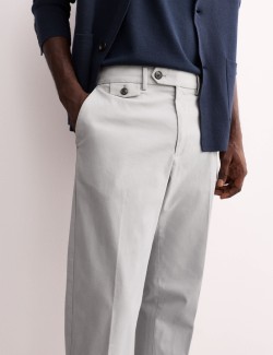 Italské kalhoty chino mírně projmutého střihu