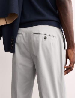 Italské kalhoty chino mírně projmutého střihu