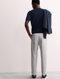 Italské kalhoty chino mírně projmutého střihu