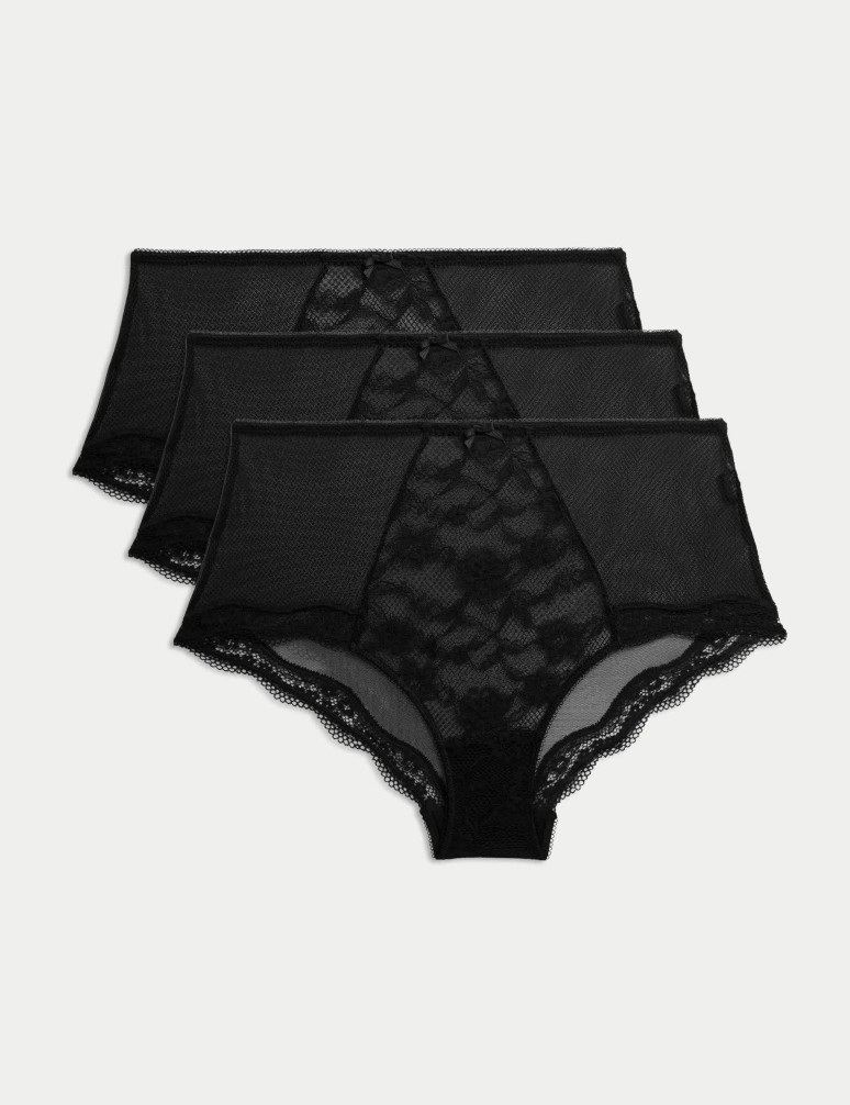 3pk Jasmine Lace High Rise Shorts