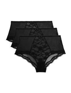 3pk Jasmine Lace High Rise Shorts