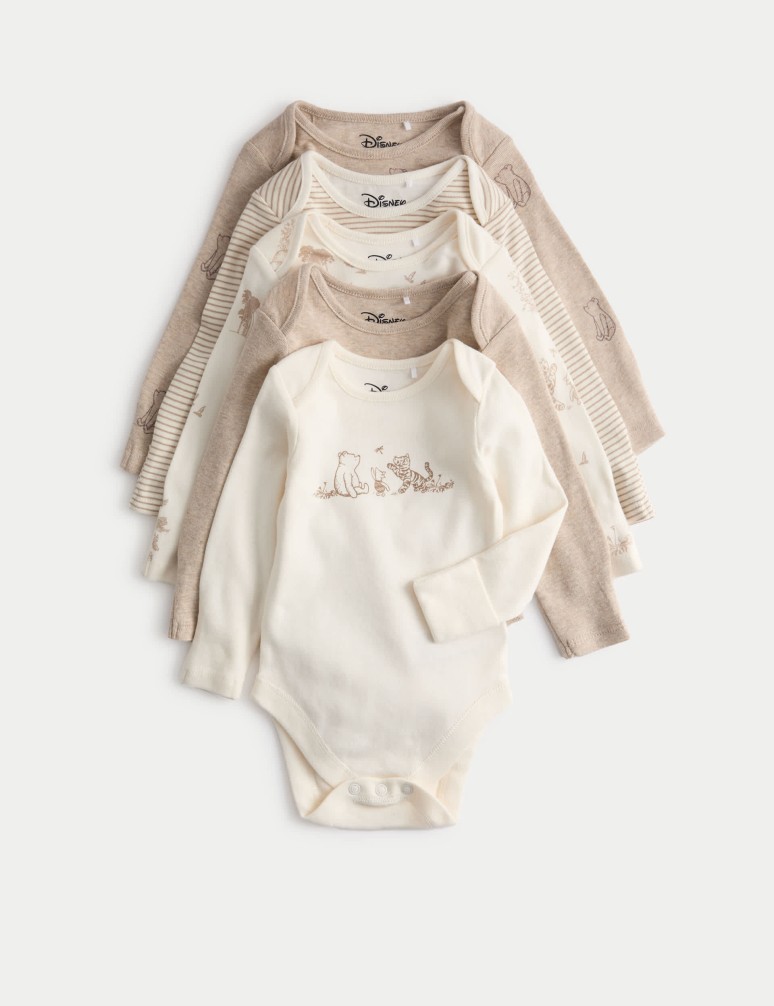 5PK Winnie The Pooh Bodysuits