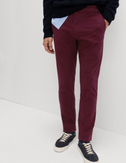Strečové chino kalhoty úzkého střihu