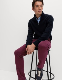 Strečové chino kalhoty úzkého střihu