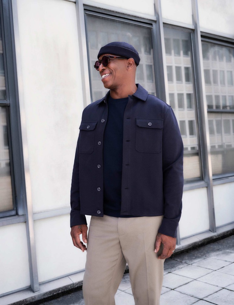 Bundokošile s vysokým podílem bavlny a motivem rybí kosti