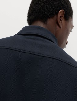 Bundokošile s vysokým podílem bavlny a motivem rybí kosti