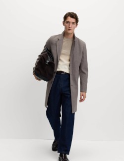 Žebrovaný pruhovaný svetr z bavlněné směsi