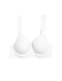 Sportovní hybridní hladká podprsenka se střední oporou (A–E)