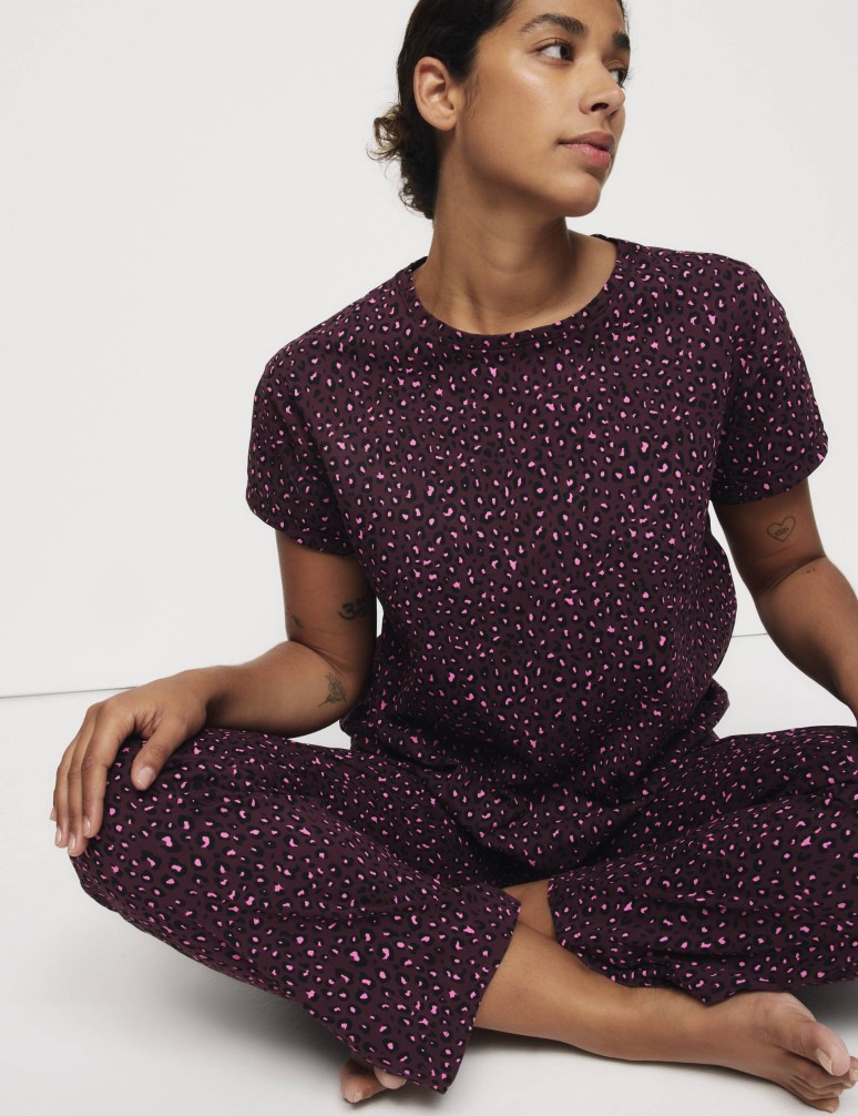 Cotton Rich Printed Pyjama Set