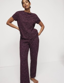 Cotton Rich Printed Pyjama Set