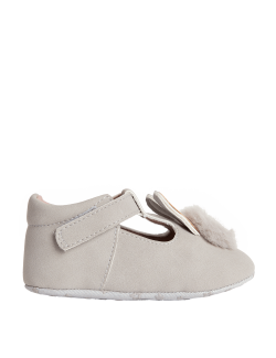 Baby Novelty Bunny Pram Shoe (0-18 Mths)