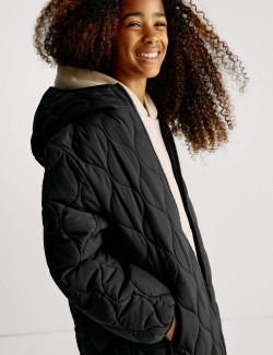 Lehký dlouhý zateplený kabát (6–16 let)