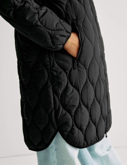 Lehký dlouhý zateplený kabát (6–16 let)