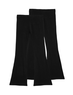 Rozšířené legíny s vysokým podílem bavlny (6–16 let), 2 ks