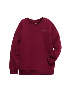 Cotton Rich Slogan Sweatshirt (6-16 Yrs)