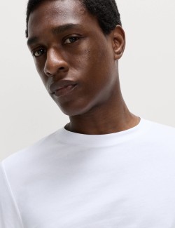 Čistě bavlněné tričko s dlouhým rukávem, měkké na dotek