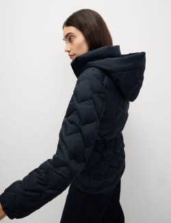 Feather & Down Zig Zag Quilted Jacket