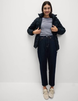 Feather & Down Zig Zag Quilted Jacket