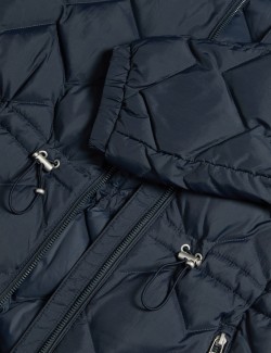 Feather & Down Zig Zag Quilted Jacket