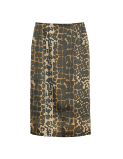 Animal Print Midi Skirt