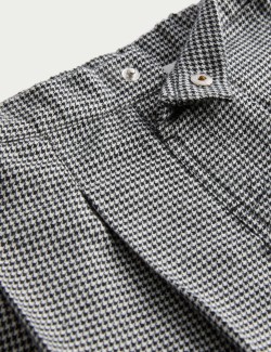 Kostkovaná plisovaná sukně s vysokým podílem bavlny (2–8 let)