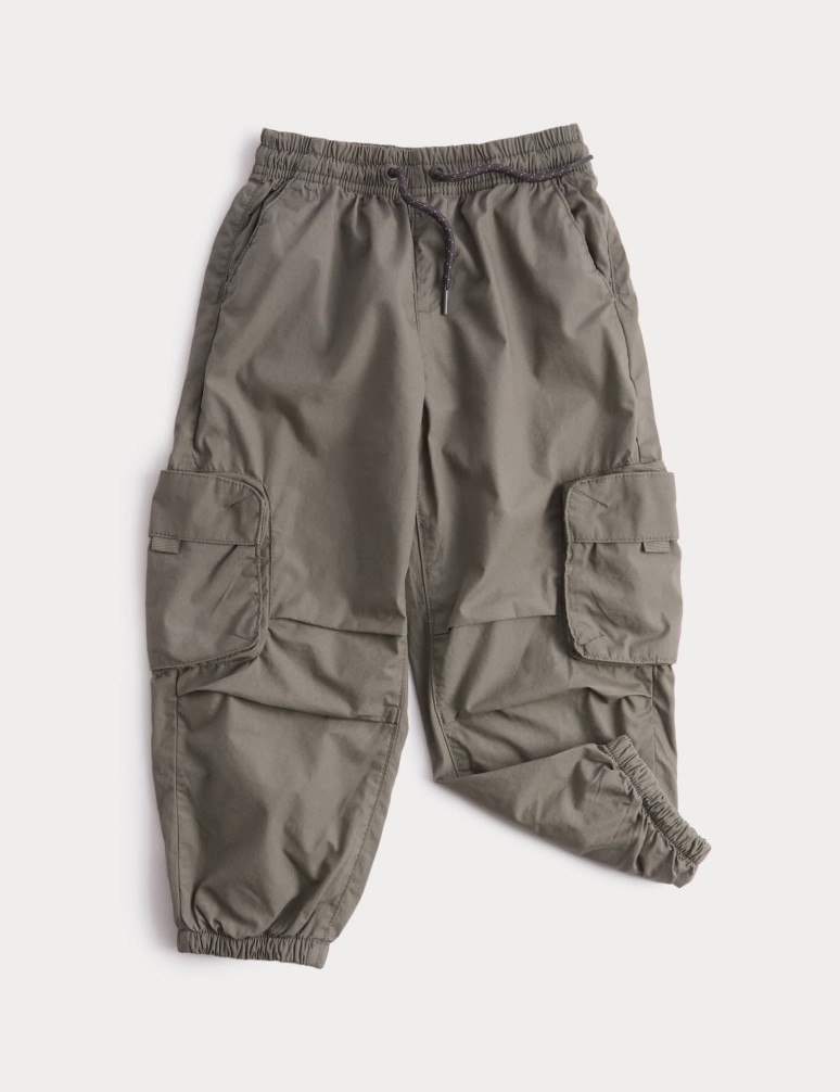 Pure Cotton Cargo Joggers (2-8 Yrs)