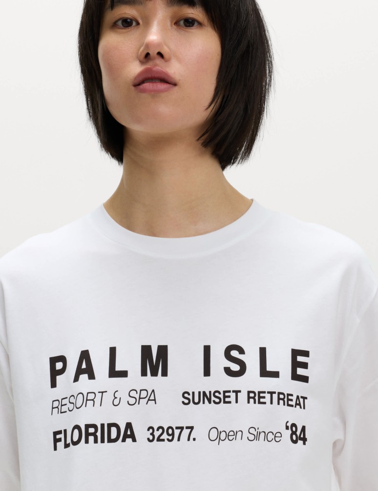 Tričko nadměrné velikosti s nápisem, z čisté bavlny