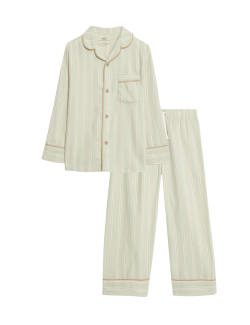 Pyžamo Revere s pruhy z čisté bavlny (9 měsíců – 10 let)