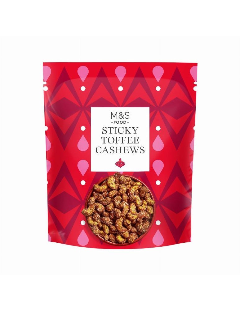 Jádra kešu ořechů pražená na másle s tmavým třtinovým cukrem