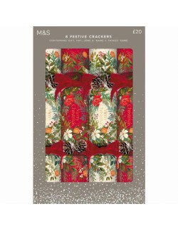 Praskací vánoční dekorace (crackers), 8 kusů