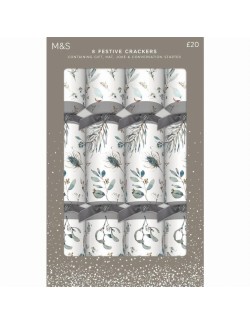 Praskací vánoční dekorace (crackers), 8 kusů