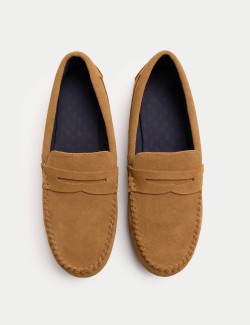 Suede Moccasin Slippers with Freshfeet™