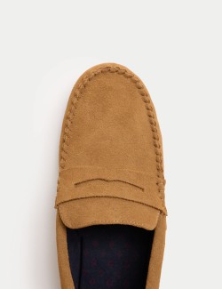 Suede Moccasin Slippers with Freshfeet™