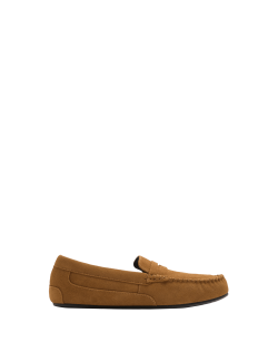 Suede Moccasin Slippers with Freshfeet™
