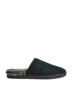 Pantofle s kostkovaným vzorem Black Watch