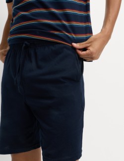 Pyžamová souprava s duhovými pruhy, z čisté bavlny