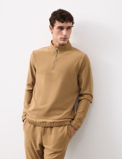 Luxusní fleecový top na doma s polovičními zipy