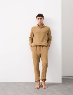 Luxusní fleecový top na doma s polovičními zipy