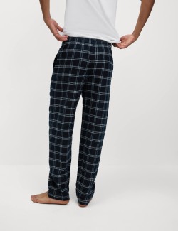 Kostkované pyžamové kalhoty ze 100% bavlny